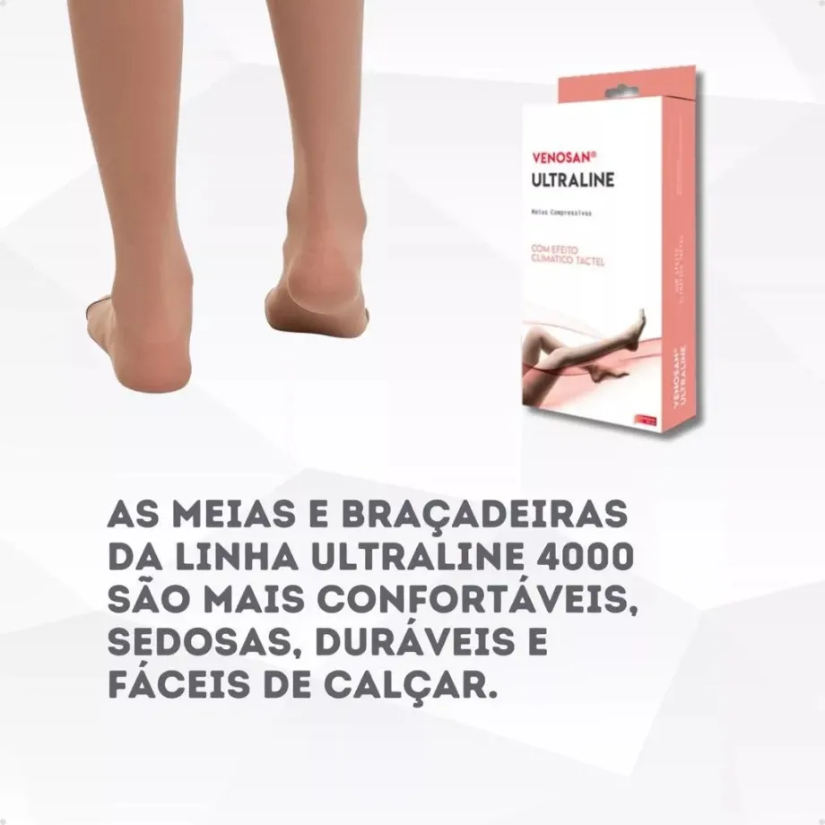 Meia Venosan Ultraline 4000 Compressão 20-30 mmHg, 3/4