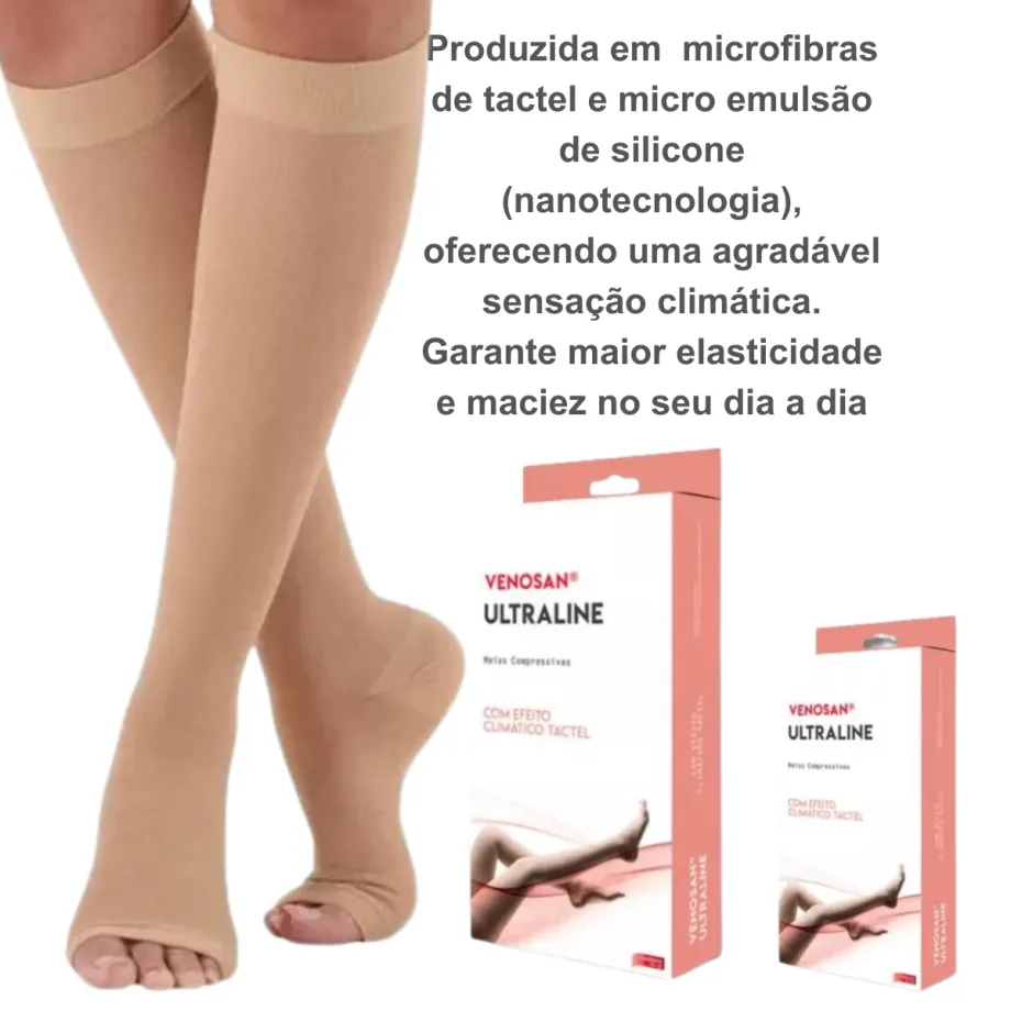 Meia Venosan Ultraline 4000 Compressão 20-30 mmHg, 3/4