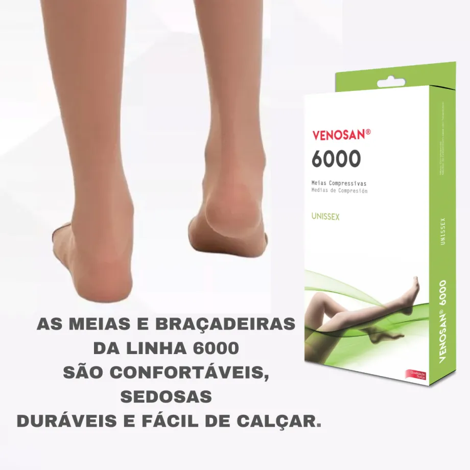 Meia Venosan 6000 Compressão 20-30 mmHg, 3/4