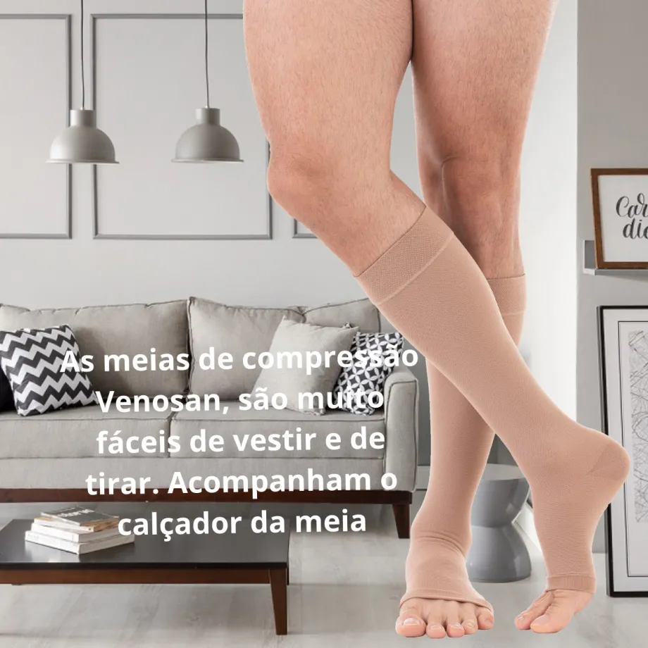 Meia Venosan Comfortline Compressão 20-30 mmHg, 3/4